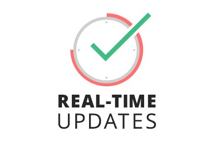 exact and real time updates before on the trip